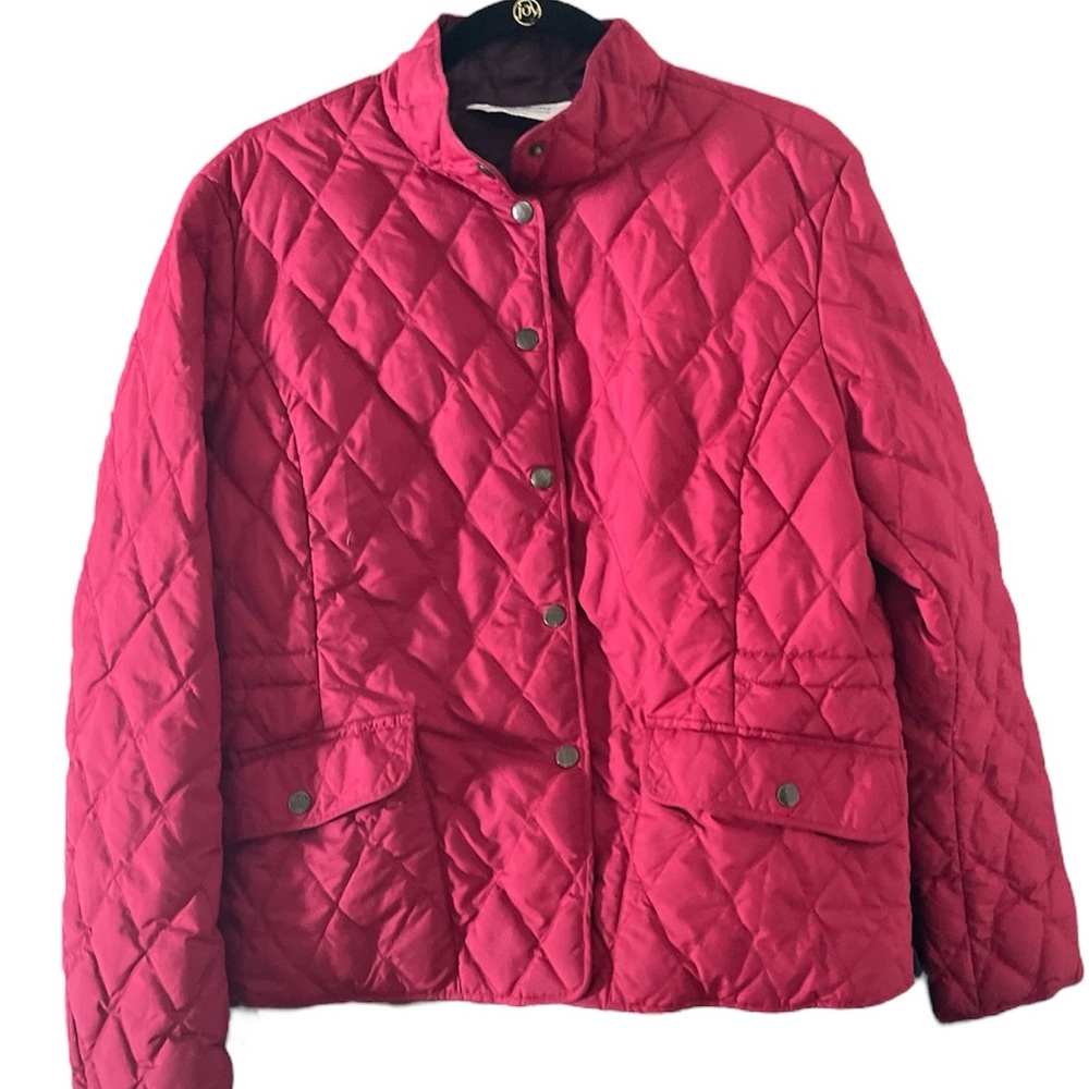 Eddie Bauer Women’s Lightweight Quilted Jacket • Size XL wine color
